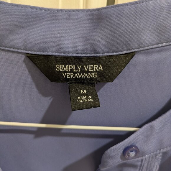 Simply Vera VeraWang periwinkle blouse - Picture 2 of 6